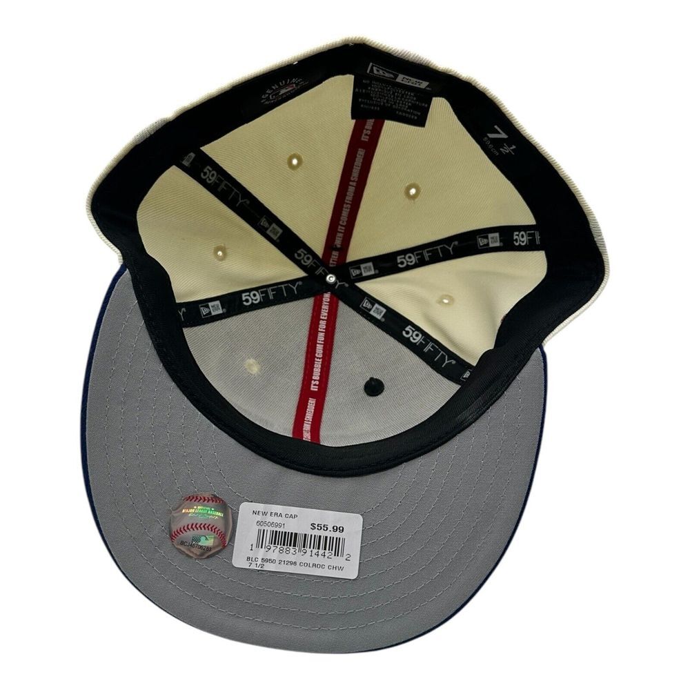 New Era 59Fifty Colorado Rockies Big League Chew Hat Cap Size 7 1/2 MLB Baseball - Picture 7 of 8